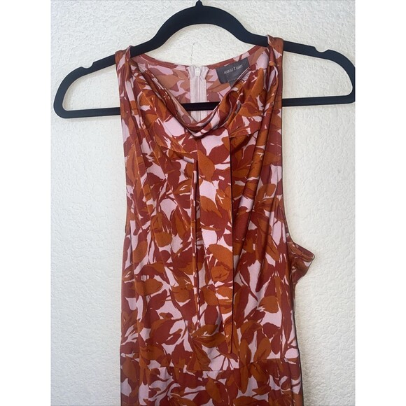 august 1 eight Floral Tank slip Dress Whimsical Fairy feminine romantic sexy L - Picture 2 of 10